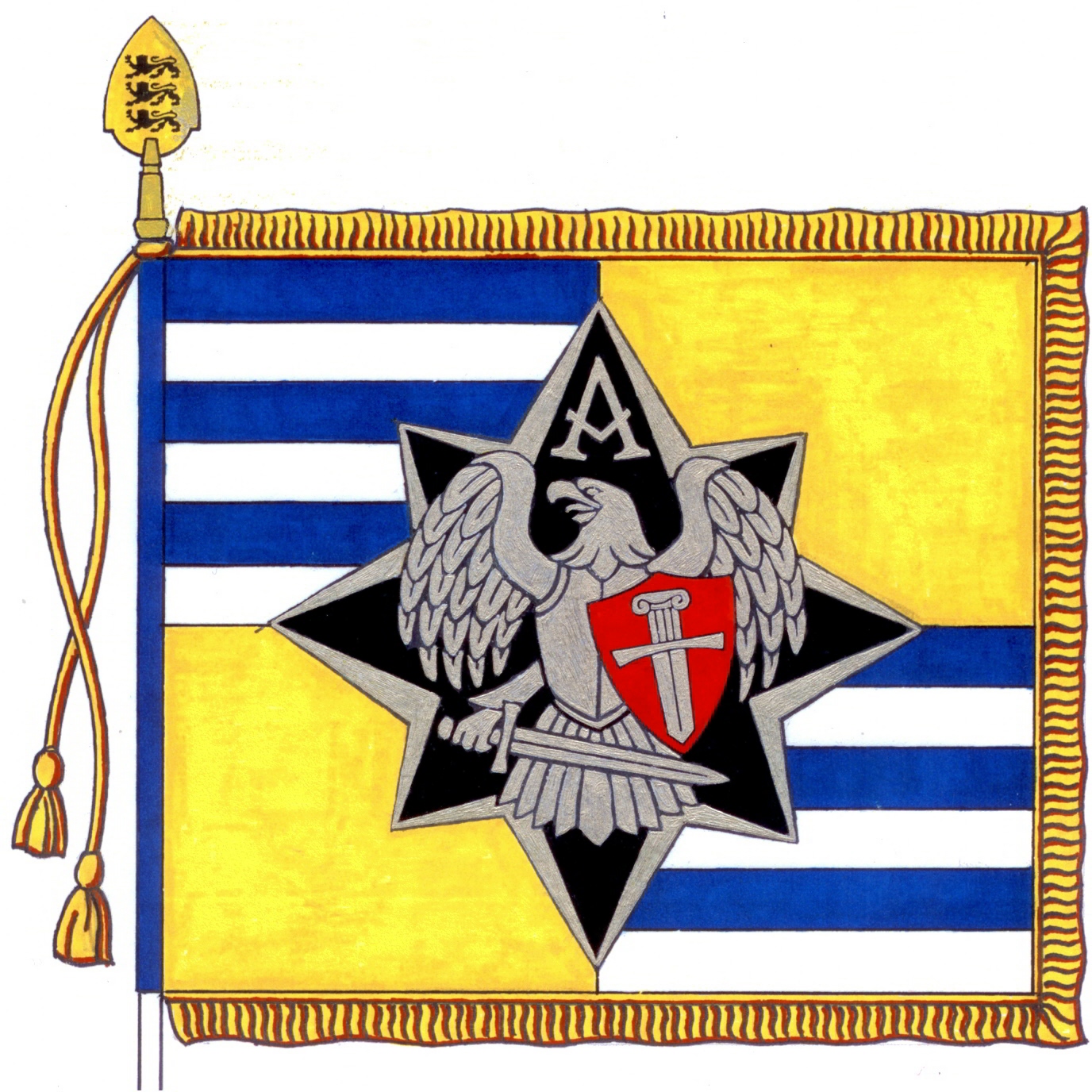 Kaitseliidu Tallinna maleva Akadeemilise malevkonna lipu kavand